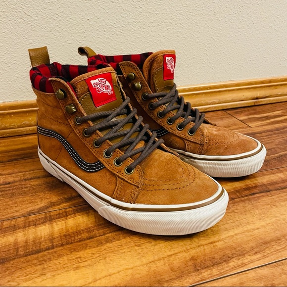 VANS SK8-HI MTE ALL WEATHER Glazed Ginger/Flannel Suede Shoes - Picture 4 of 9